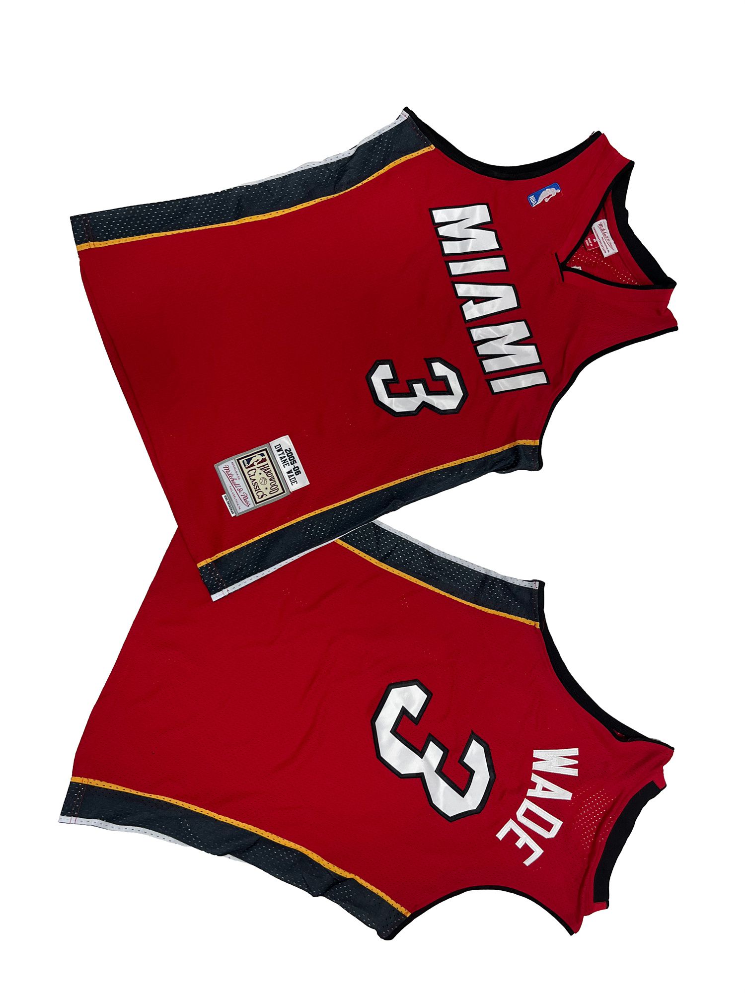 Men Miami Heat #3 Wade Red Throwback NBA Jersey->dallas mavericks->NBA Jersey